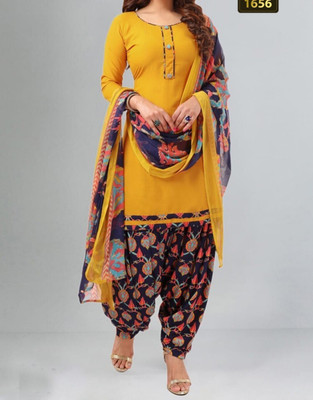 Kashvi Crepe Floral Print Salwar Suit Material
