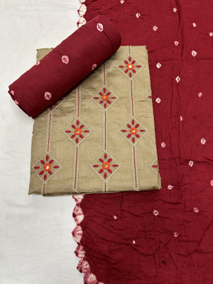 Drashti Creation Pure Cotton Embellished Salwar Suit Material