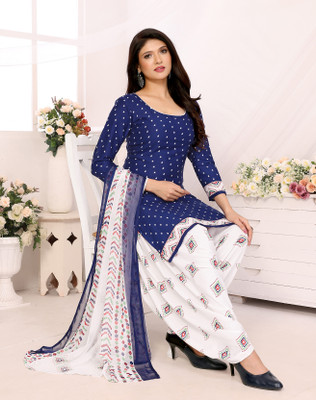 YASHIKA Crepe Printed Salwar Suit Material