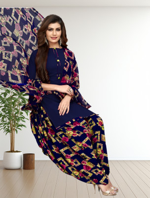 THIRA Crepe Printed Salwar Suit Material