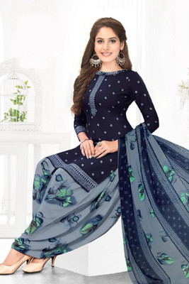 SIMPLYETHNIC Crepe Printed Salwar Suit Material