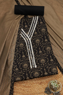 soch Cotton Blend Floral Print Salwar Suit Material