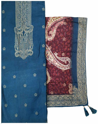 Soul Essence Wool Self Design Salwar Suit Material