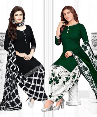 Nirvaan Crepe Printed Salwar Suit Material