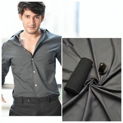 jay mataji kapad kendra Pure Cotton Solid Shirt & Trouser Fabric