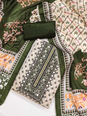 HOUSEEOFCOMMON Pure Cotton Printed Salwar Suit Material