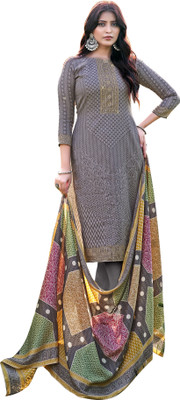DRAVINAM Trends Wool Printed Salwar Suit Material