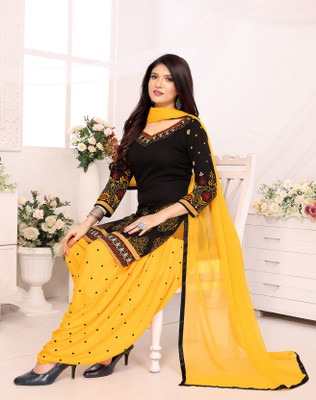 JATADHAR FAB Crepe Printed Salwar Suit Material