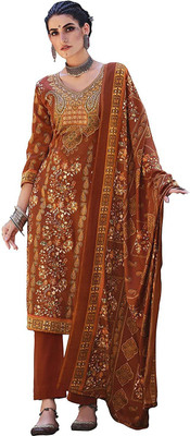 HouseOfCommon Wool Embroidered Kurta & Palazzo Material