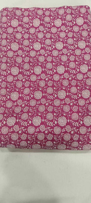 LoomCraftt Cotton Blend Floral Print Kurta Fabric