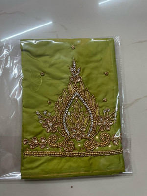AITRIFashion Art Silk Embroidered Blouse Material