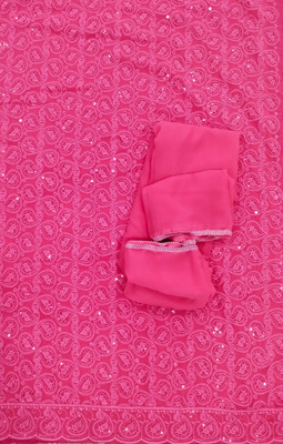 iMNC Georgette Embroidered Salwar Suit Material