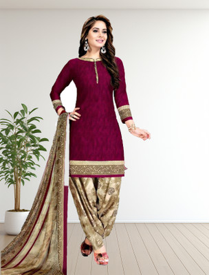 Shree Sarvottam Fashion Crepe Printed Salwar Suit Material