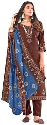HouseOfCommon Wool Printed Salwar Suit Material
