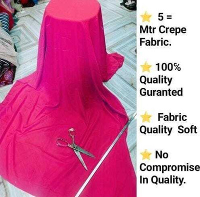 HIGHLANDING SALES Crepe Solid Kurta Fabric