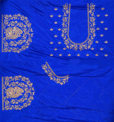 Ayush Creation Pure Silk Embroidered Blouse Material
