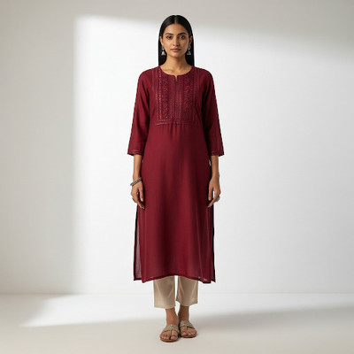 Sample Cotton Silk Embroidered Kurta & Churidar Material