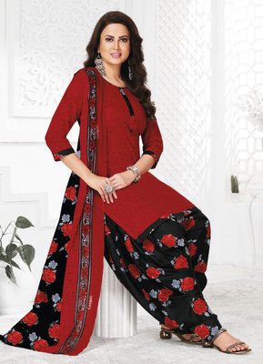 SHREE JEENMATA COLLECTION Pure Cotton Floral Print Salwar Suit Material