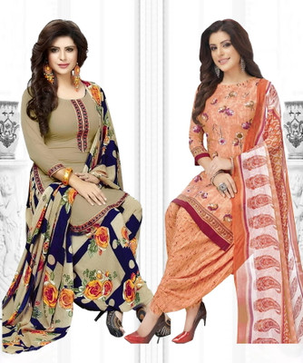 YASHIKA Crepe Printed Salwar Suit Material