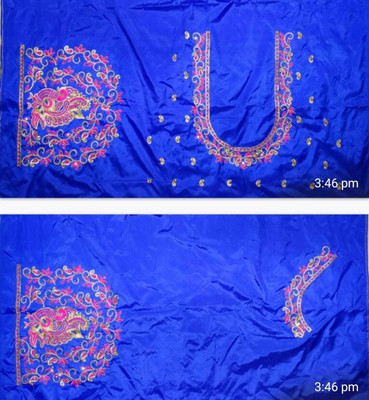 AYONIJA Cotton Silk Embroidered Blouse Material