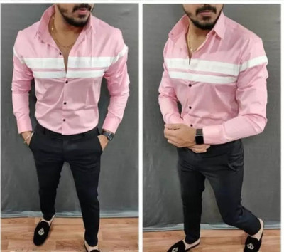 NILKHANTHFABRIC Polycotton Striped Shirt & Trouser Fabric