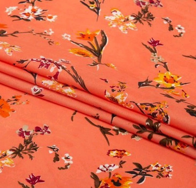 TenTree Crepe Printed Kurta Fabric