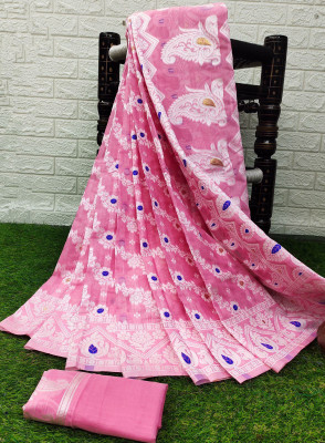 fospy Pure Cotton Self Design Multi-purpose Fabric