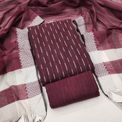 manvaa Jacquard Printed Salwar Suit Material