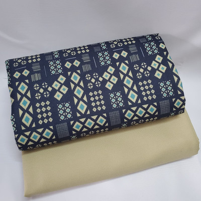 Jay Khodiyar Fashion Polycotton Self Design Shirt & Trouser Fabric