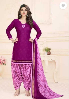 Nirvaan Crepe Solid, Floral Print, Printed, Geometric Print Salwar Suit Material