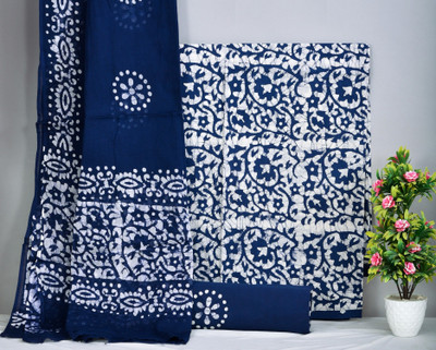 NISHIRE Cotton Blend Floral Print Salwar Suit Material