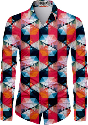 BUHA Cotton Blend Printed Shirt Fabric