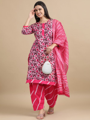 Miraan Cotton Blend Printed Salwar Suit Material