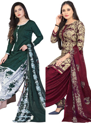 HouseOfCommon Cotton Blend Floral Print Salwar Suit Material