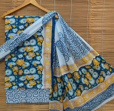 CRAFTWELL Pure Cotton Self Design Salwar Suit Material