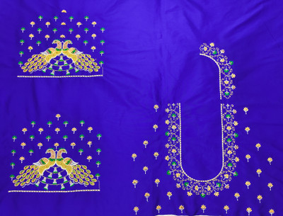 RAMLALLA CREATION Art Silk Embroidered Blouse Material