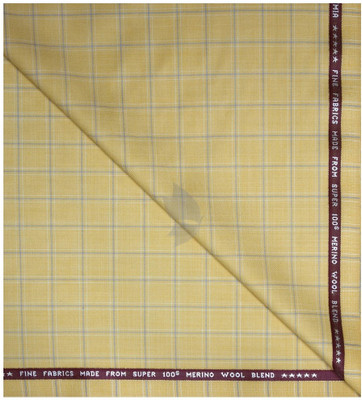 Raymond Wool Checkered Trouser Fabric