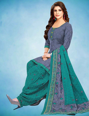 DnVeens Crepe Self Design Salwar Suit Material