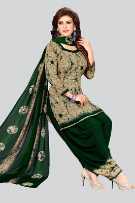 Om Creation Crepe Printed Salwar Suit Material