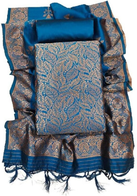 MAPRI Art Silk Printed Salwar Suit Material