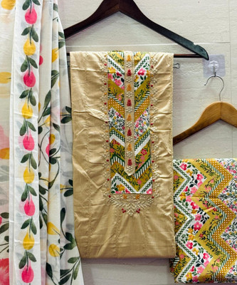 krishna boutique Pure Cotton Printed Salwar Suit Material