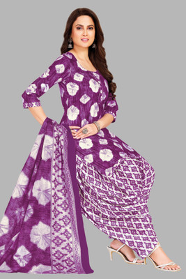 Simmu Pure Cotton Printed Kurta & Patiyala Material