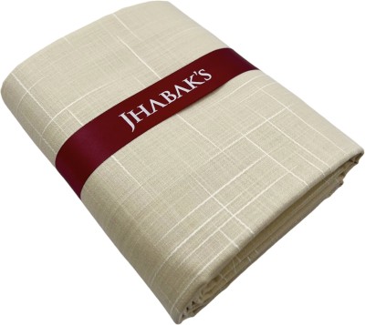 JHABAK'S Cotton Linen Self Design Shirt Fabric