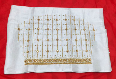Khusi Fashion Silk Blend Embellished, Self Design Blouse Material