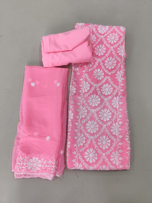 Stylebhawani Georgette Embroidered Salwar Suit Material