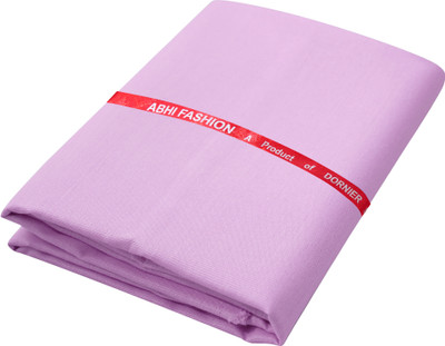 abhi fashion Cotton Blend Solid Shirt Fabric