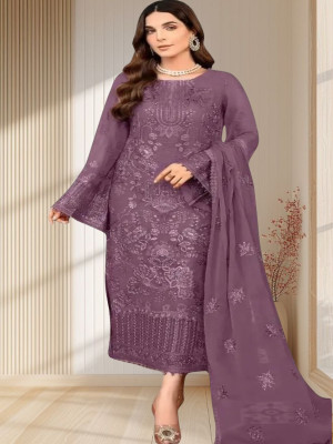 Amit Georgette Embroidered Salwar Suit Material