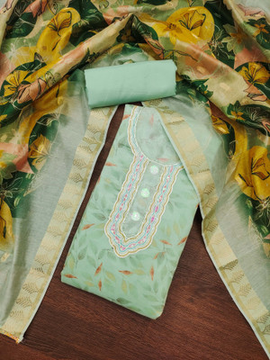 Tasrika Cotton Blend Printed Salwar Suit Material