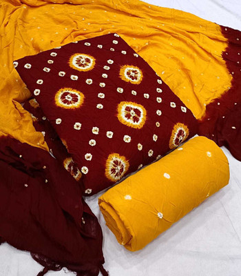 Irkal fab Cotton Blend Printed Salwar Suit Material