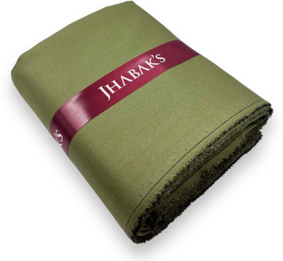 JHABAK'S Lycra Blend Solid Trouser Fabric